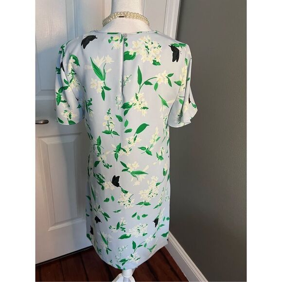 NWOT ANN TAYLOR Floral Flutter Sleeve Dress size 4 - Picture 6 of 9